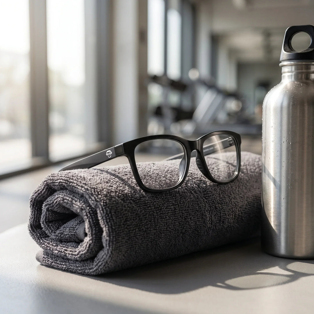 Lentes ópticos deportivos Bonoboss Comaneci Negro gym toalla #color_negro