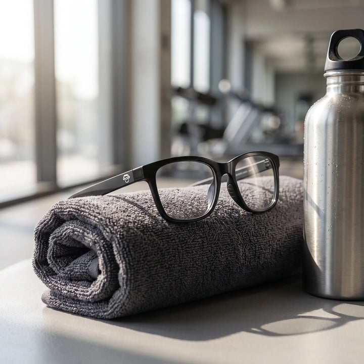 Lentes ópticos deportivos Bonoboss Comaneci Negro gym toalla #color_negro