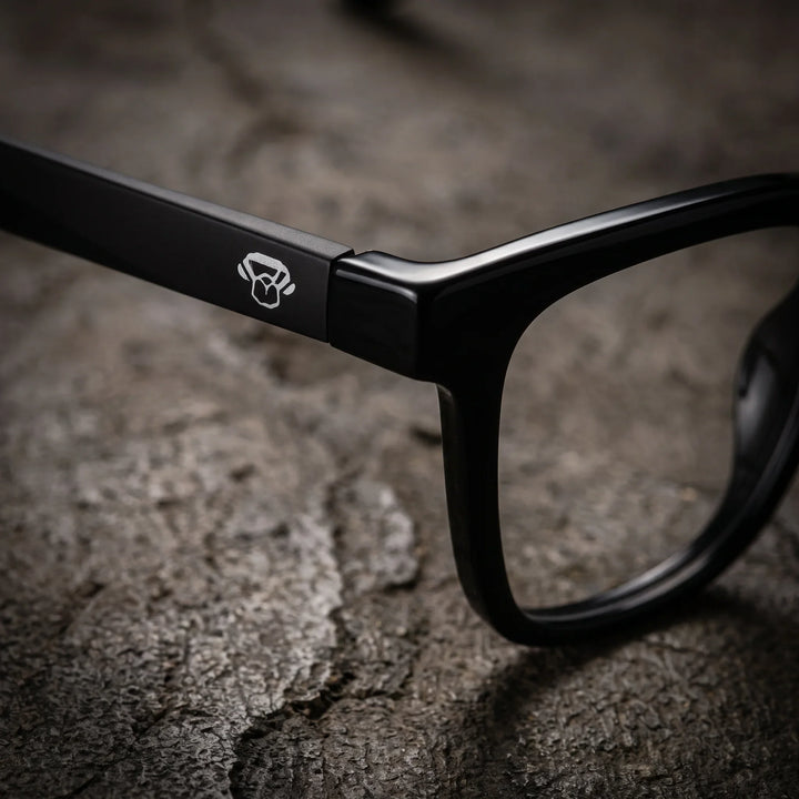 Lentes ópticos deportivos Bonoboss Comaneci Negro detalle canto frente #color_negro