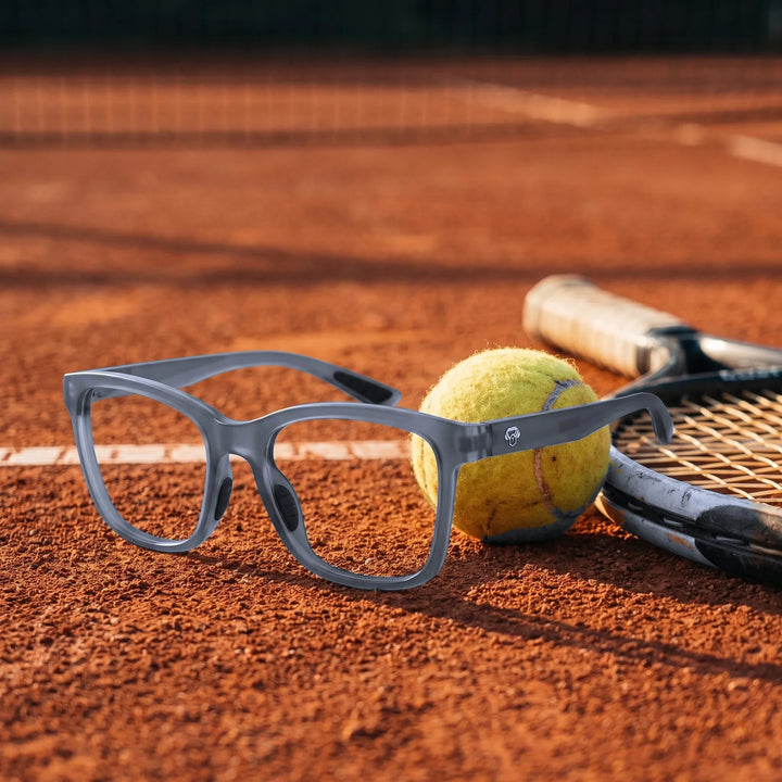 Lentes ópticos deportivos Bonoboss Comaneci Azul tenis cancha #color_azul