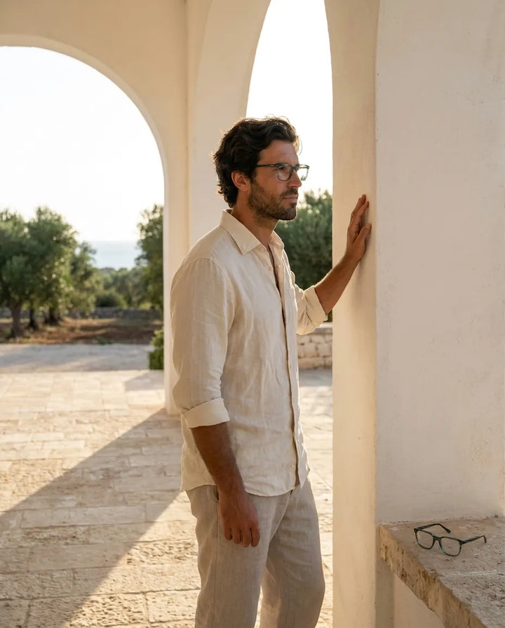 Bonoboss Selknam Clip Sol Verde - bio-acetato sustentable olivo lino natural #editorial_sustentabilidad #color_verde