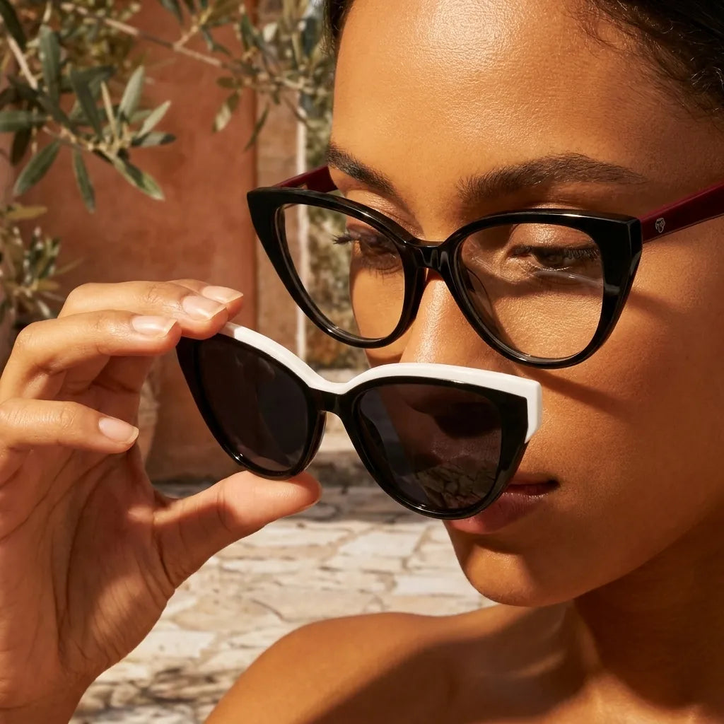 Bonoboss Anakena Clip Sol Rojo - modelo clip-on aspiracional mood editorial #editorial_lifestyle4 #color_rojo
