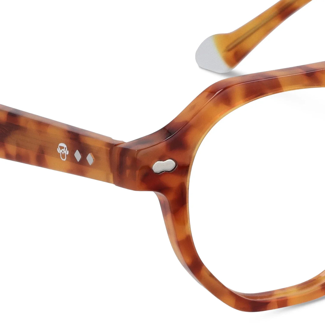 Hermes en tono naranja lentes presbicia de frente diseño premium #color_naranja