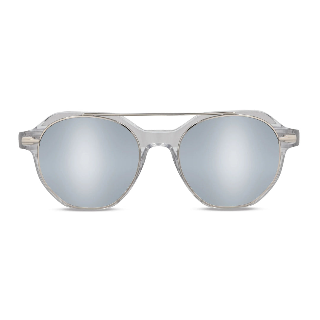 Vista frontal de Hermes lentes de lectura mujer color transparente #color_transparente