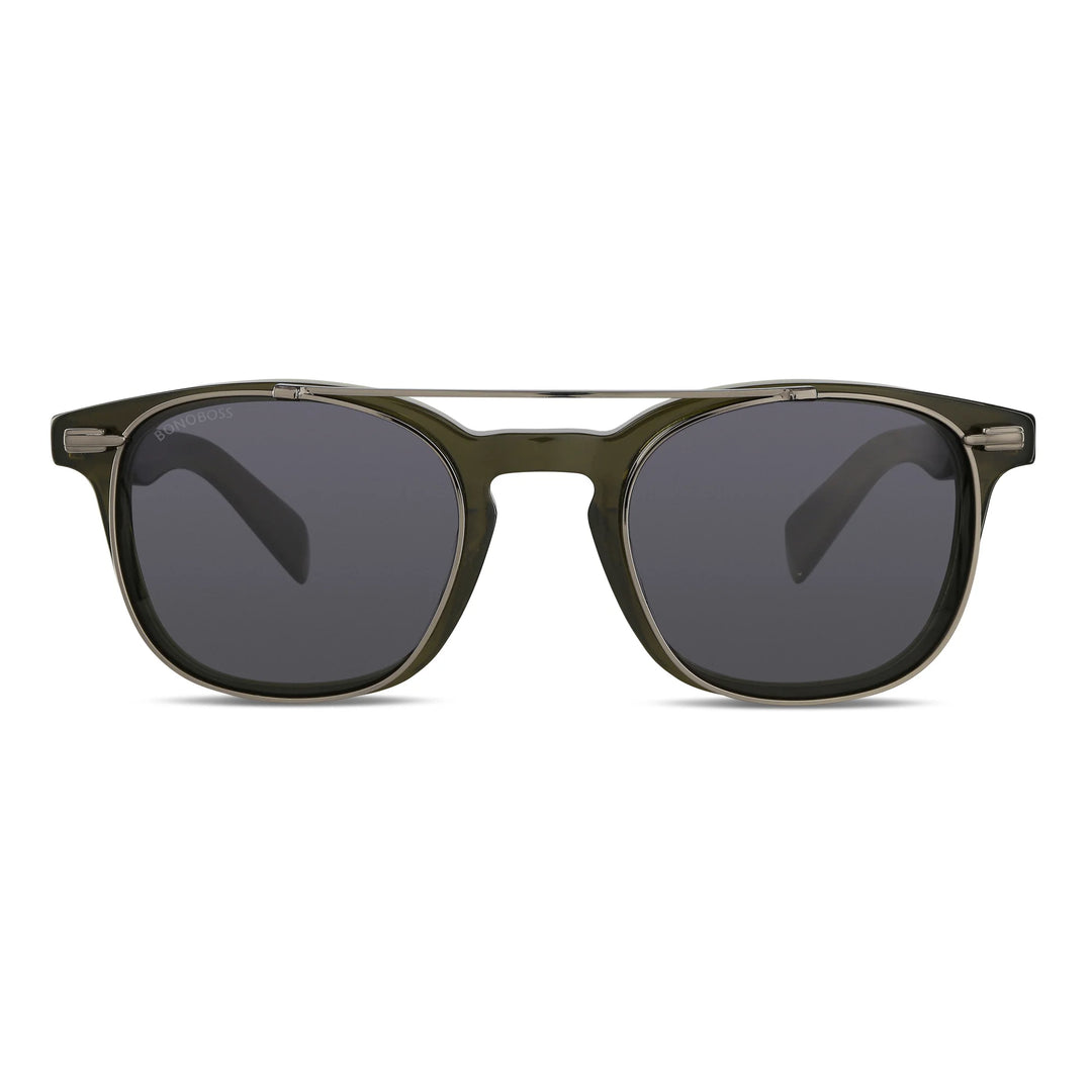 Lentes ópticos Jhonny Deep Clip Sol Verde #color_verde