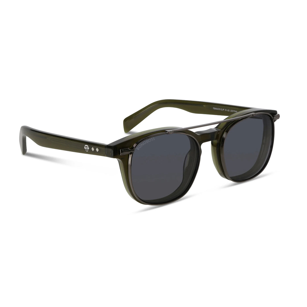 Lentes ópticos Jhonny Deep Clip Sol Verde #color_verde