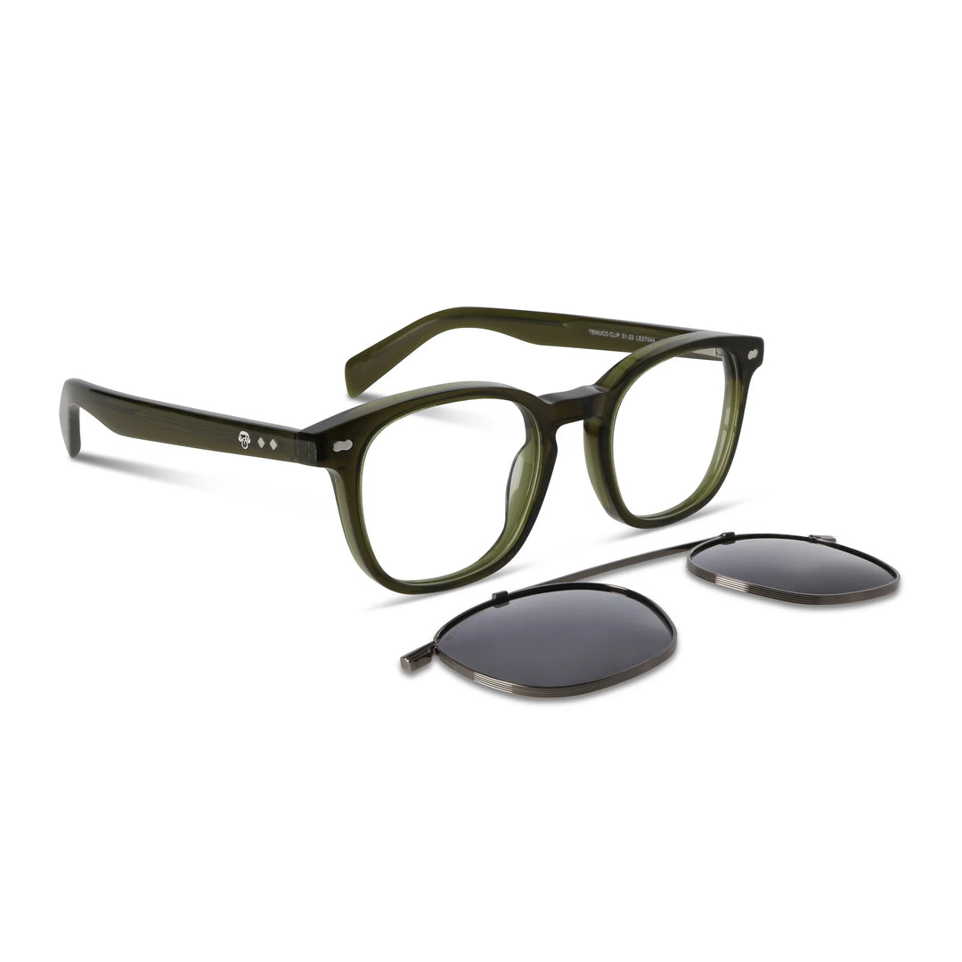 Lentes ópticos Jhonny Deep Clip Sol Verde #color_verde
