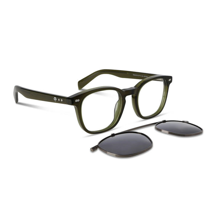 Lentes ópticos Jhonny Deep Clip Sol Verde #color_verde