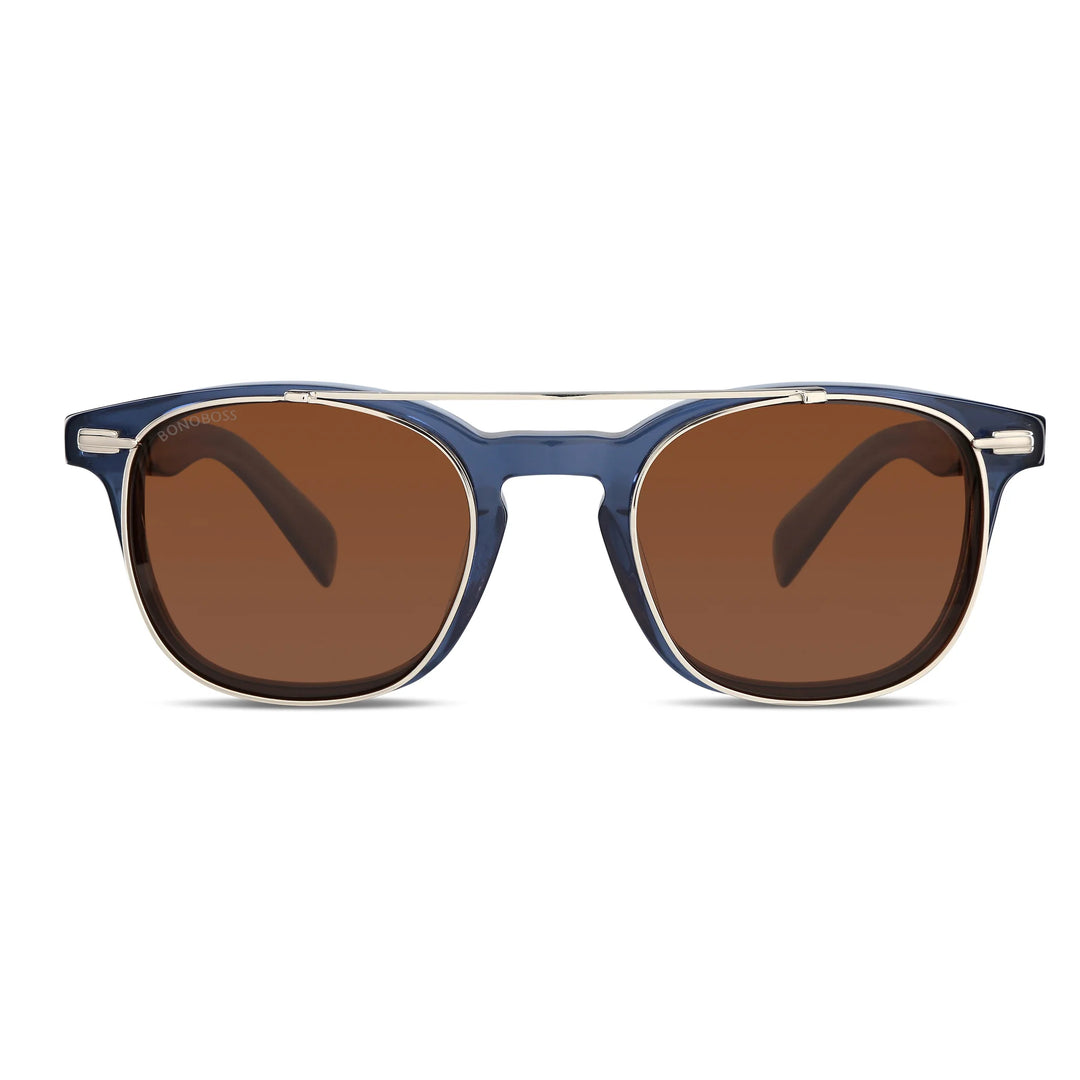 Lentes ópticos Jhonny Deep Clip Sol Azul #color_azul