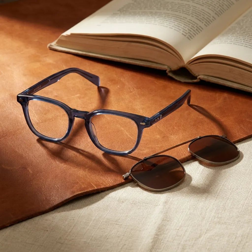 Bonoboss Jhonny Deep Clip Sol Azul - detalle armazon clip-on still life close-up #editorial_armazon #color_azul