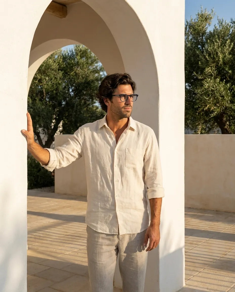 Bonoboss Jhonny Deep Clip Sol Azul - bio-acetato sustentable olivo lino natural #editorial_sustentabilidad #color_azul