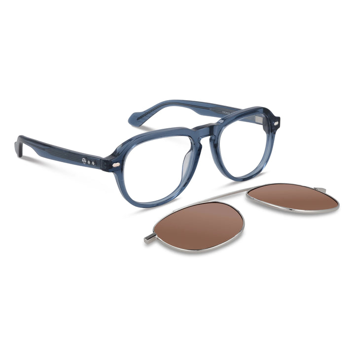 anteojos lentes opticos con clip de sol polarizado para hombre y mujer exclusivos con y sin receta filtro azul amarillo #color_azul