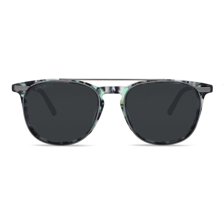 lentes opticos redondos para hombre y mujer con clip de sol polarizado marca bonoboss sustentable mayorista de opticas #color_camo