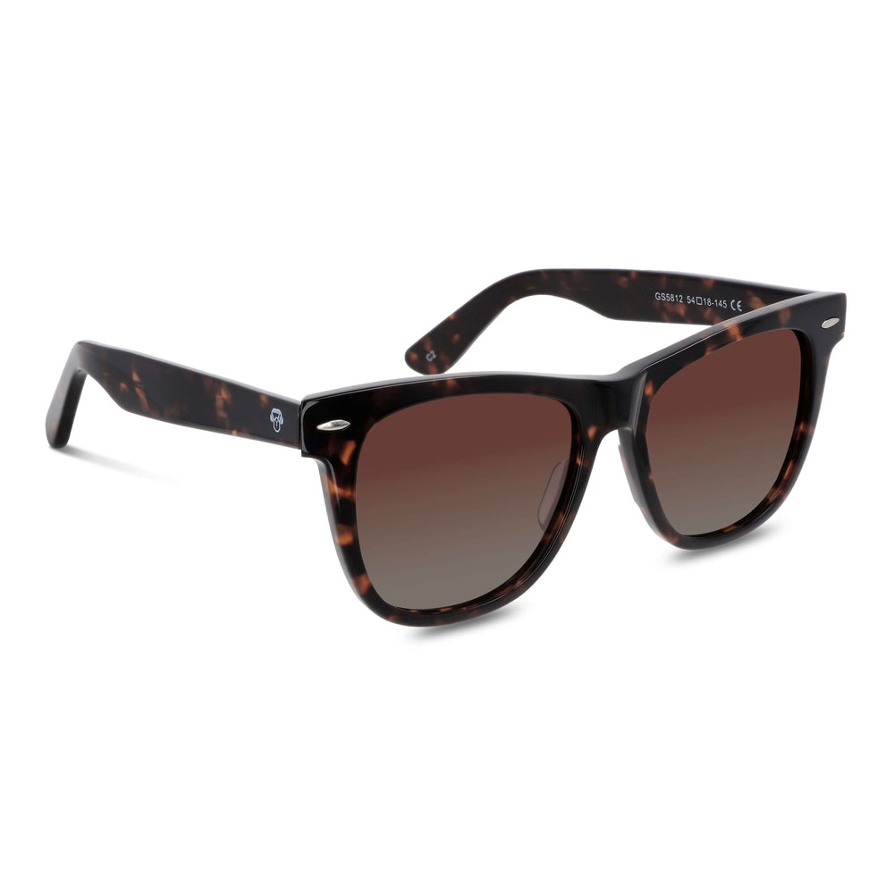 lentes de sol polarizados ovalados para hombre y mujer modelo wayfarer de rayban g15 distribuidor mayorista de opticas sustentable reciclado plastico #color_negro