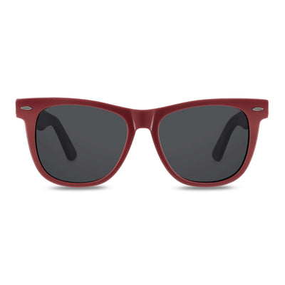 anteojos de sol de color rojo polarizados grandes xl para hombre y mujer de cara cuadrada con o sin receta óptica