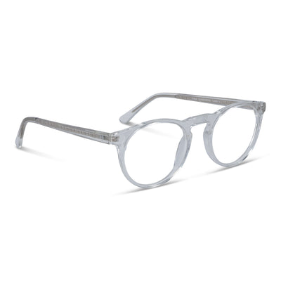 anteojos opticos redondos pequeños para mujer hombre y niños en material sustentable #color_transparente