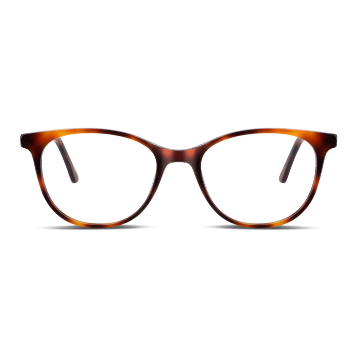 Sofia anteojos ópticos carey tortoise diseño frontal para mujer #color_carey