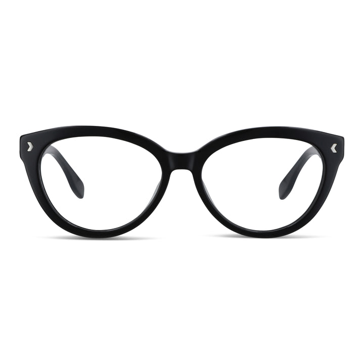 anteojos ópticos agatados para mujer de cara redonda grande xl oversize #color_negro