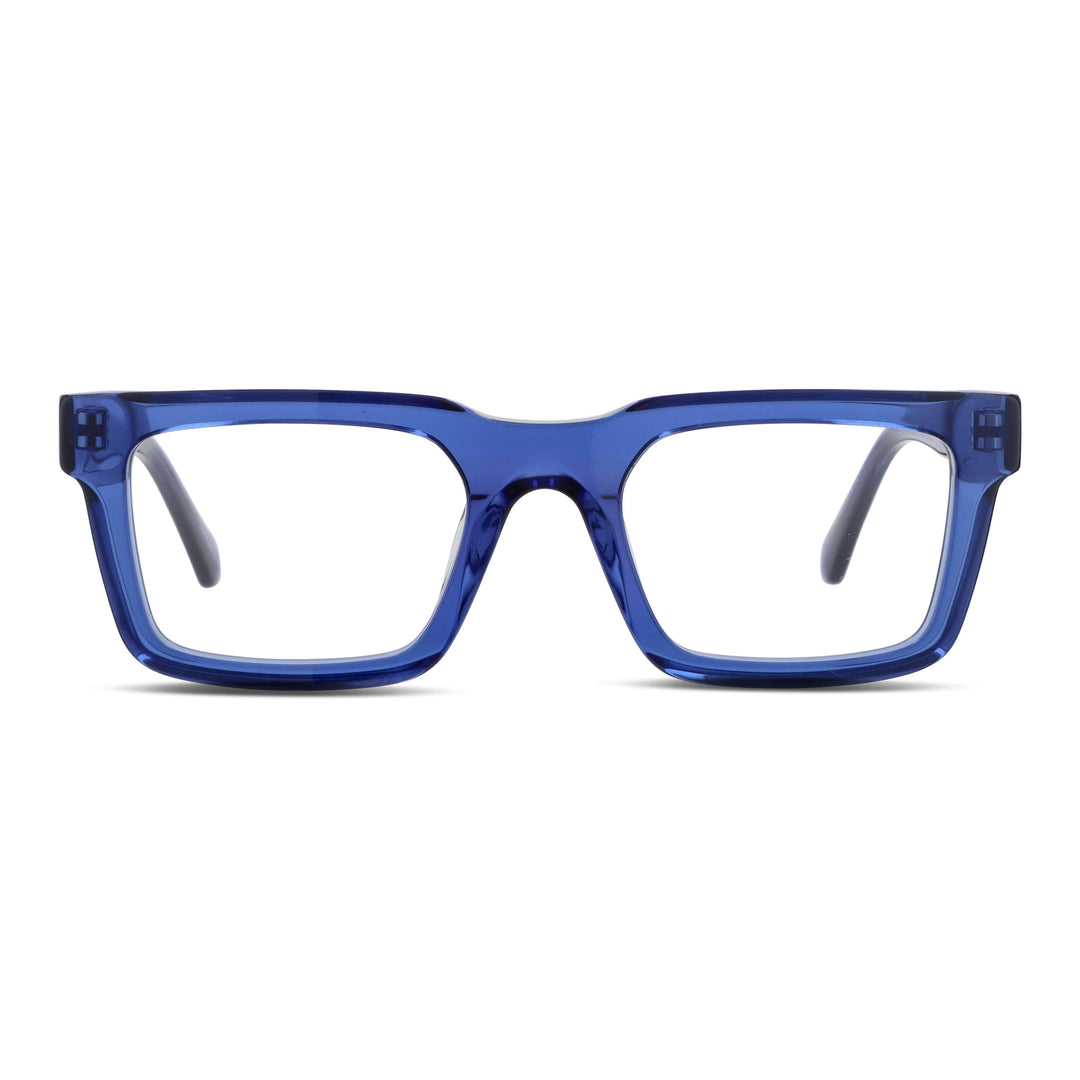 Salvador gafas ópticos azul perspectiva 3/4 para hombre #color_azul