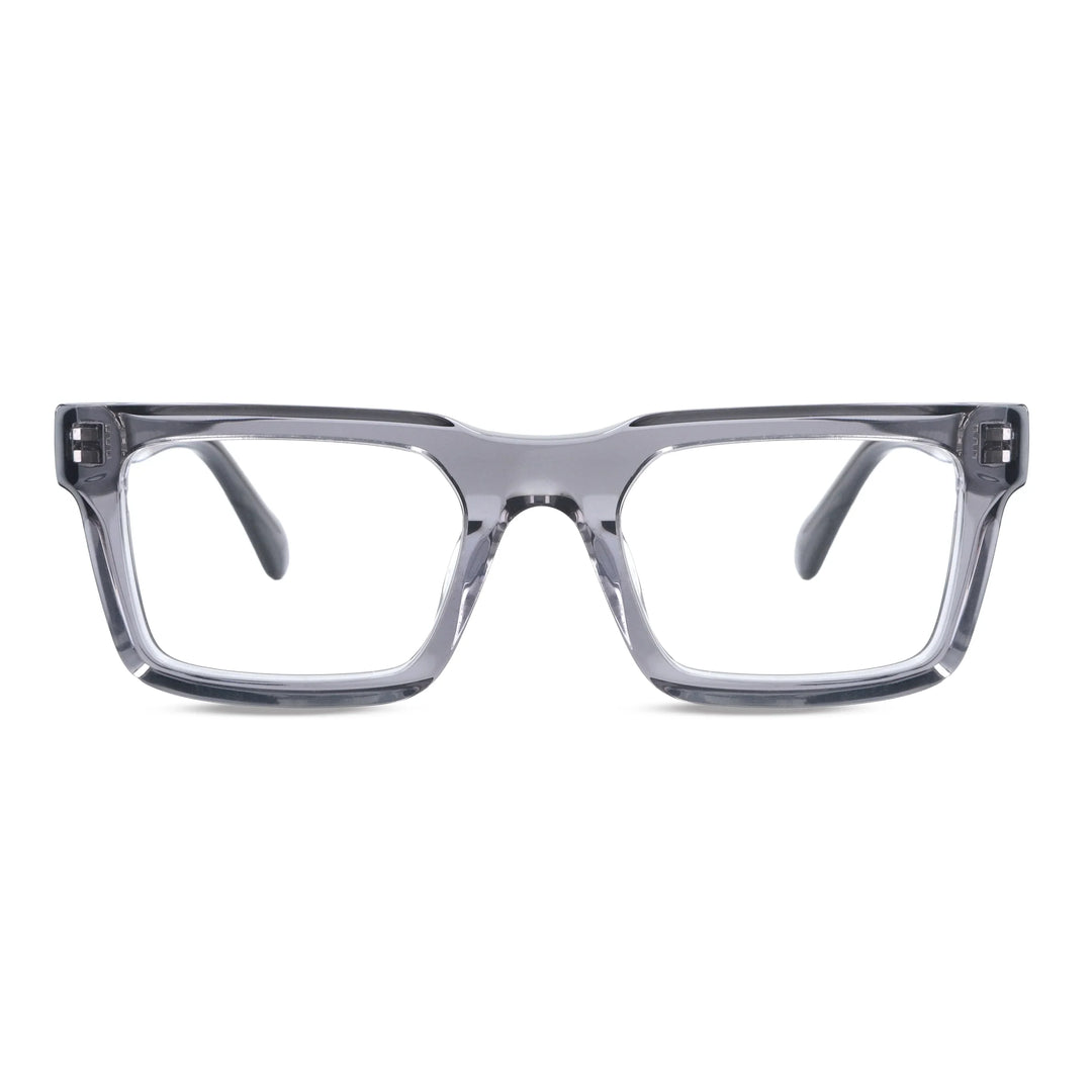 Salvador armazones ópticos transparente perspectiva 3/4 para hombre #color_transparente
