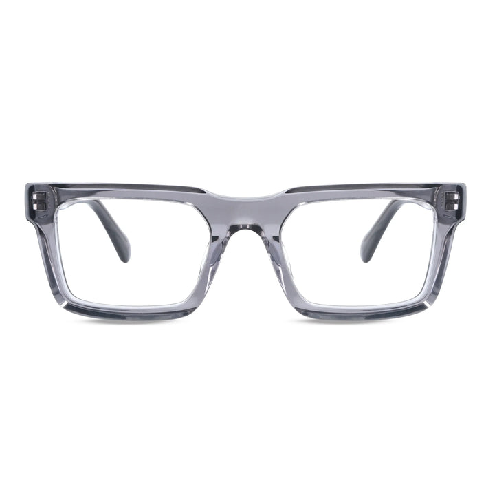 Salvador armazones ópticos transparente perspectiva 3/4 para hombre #color_transparente