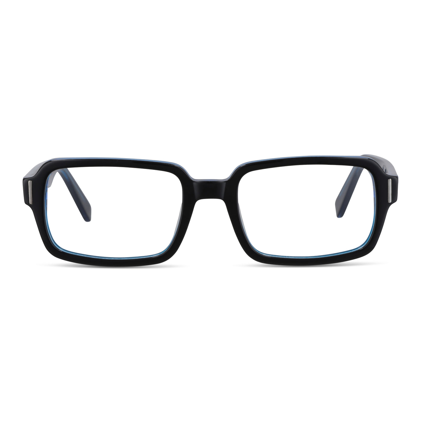 anteojos opticos lentes rectangulares  clasicos grandes negros opticos para hombre y mujer #color_azul