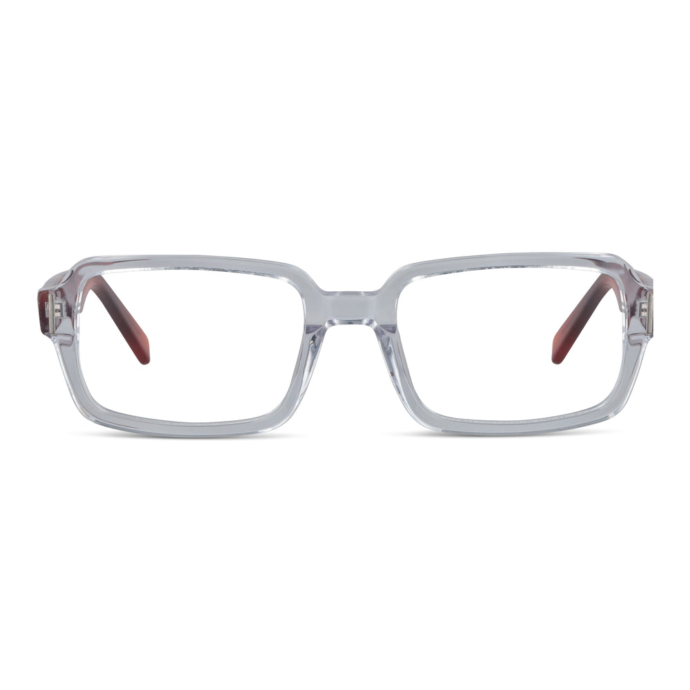London lentes ópticos transparente vista angulada 3/4 para mujer #color_transparente