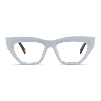 anteojos o gafas opticas para mujer lentes agatados de color blanco geometricos de moda de acetato livianos y delgados para mujer #color_blanco