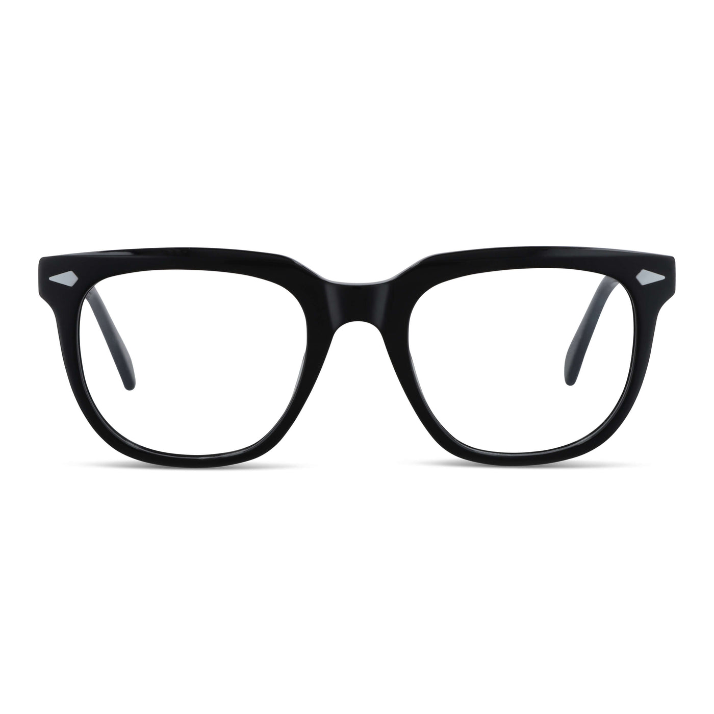 anteojos lentes para hombre y mujer de cara redonda grande acetato livianos y comodos #color_negro