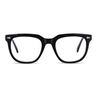 anteojos lentes para hombre y mujer de cara redonda grande acetato livianos y comodos #color_negro