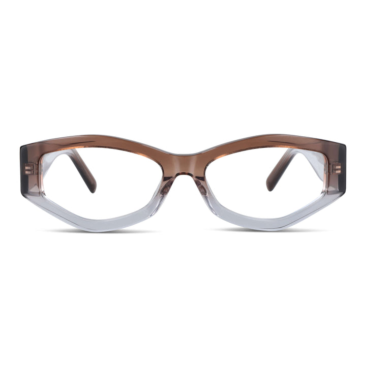 lentes anteojos o gafas opticos geometricos de moda de acetato livianos y delgados para mujer #color_honey-crystal