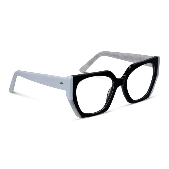 Vista frontal de Kai Kai E.D gafas ópticos color negro para mujer #color_negro
