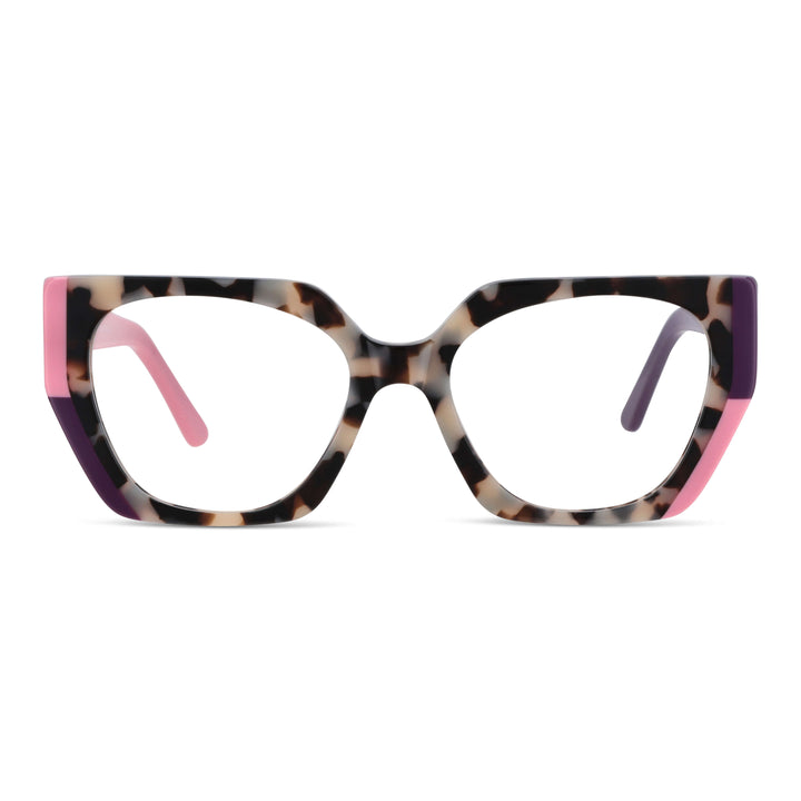 anteojos marcos ópticos oversize xl para mujer de cara redonda grande de diseñador de moda #color_pink