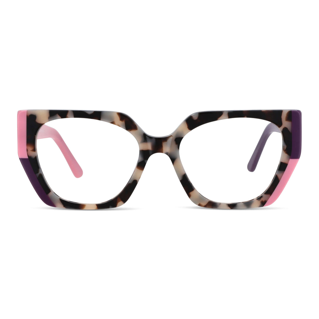 Kai Kai E.D anteojos ópticos rosado suave de frente con receta óptica #color_rosado