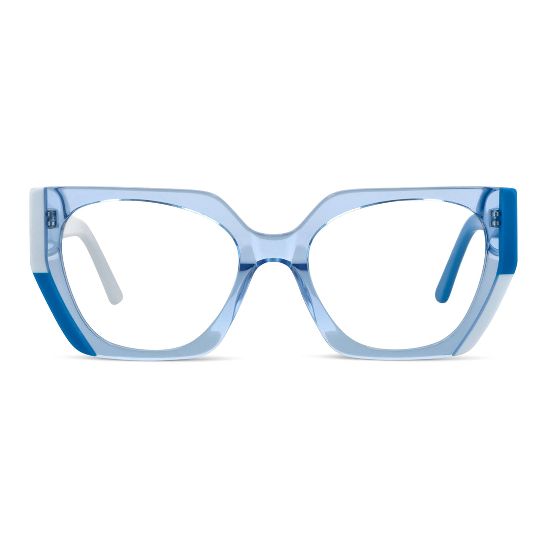 anteojos marcos ópticos oversize xl para mujer de cara redonda grande de diseñador de moda #color_azul