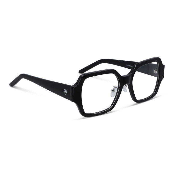 Venus lentes de sol negro diseño frontal para mujer #color_negro