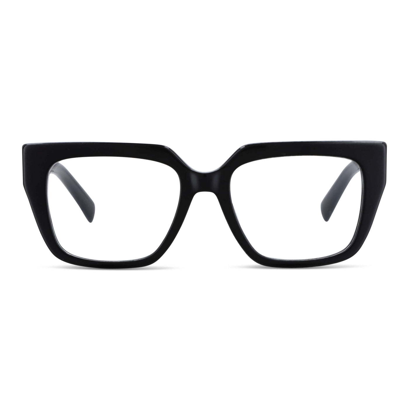 anteojos marcos ópticos oversize xl para mujer de cara redonda grande #color_negro