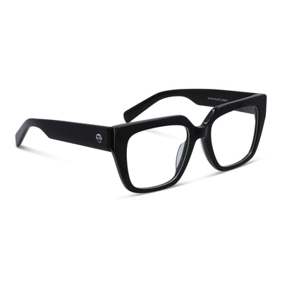 anteojos marcos ópticos oversize xl para mujer de cara redonda grande #color_negro
