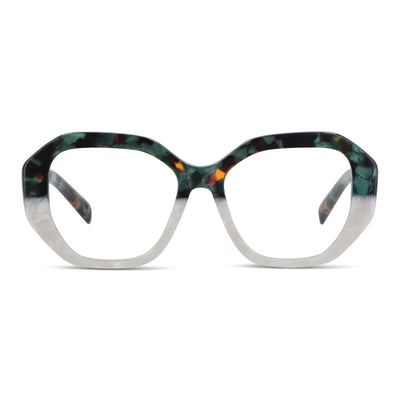 gafas anteojos o lentes opticos grandes oversize para mujer de moda cara redonda #color_green