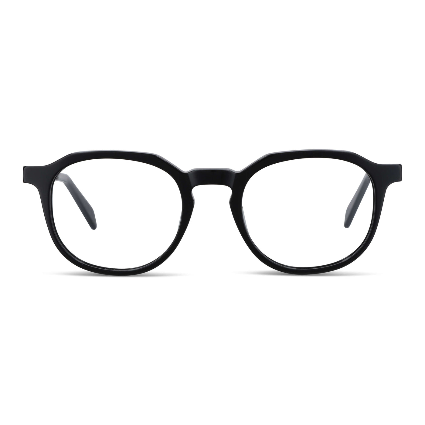 anteojos armazones opticos octagonales geometricos hombre mujer sustentable acetato #color_negro