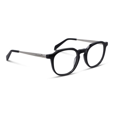anteojos armazones opticos octagonales geometricos hombre mujer sustentable acetato #color_negro
