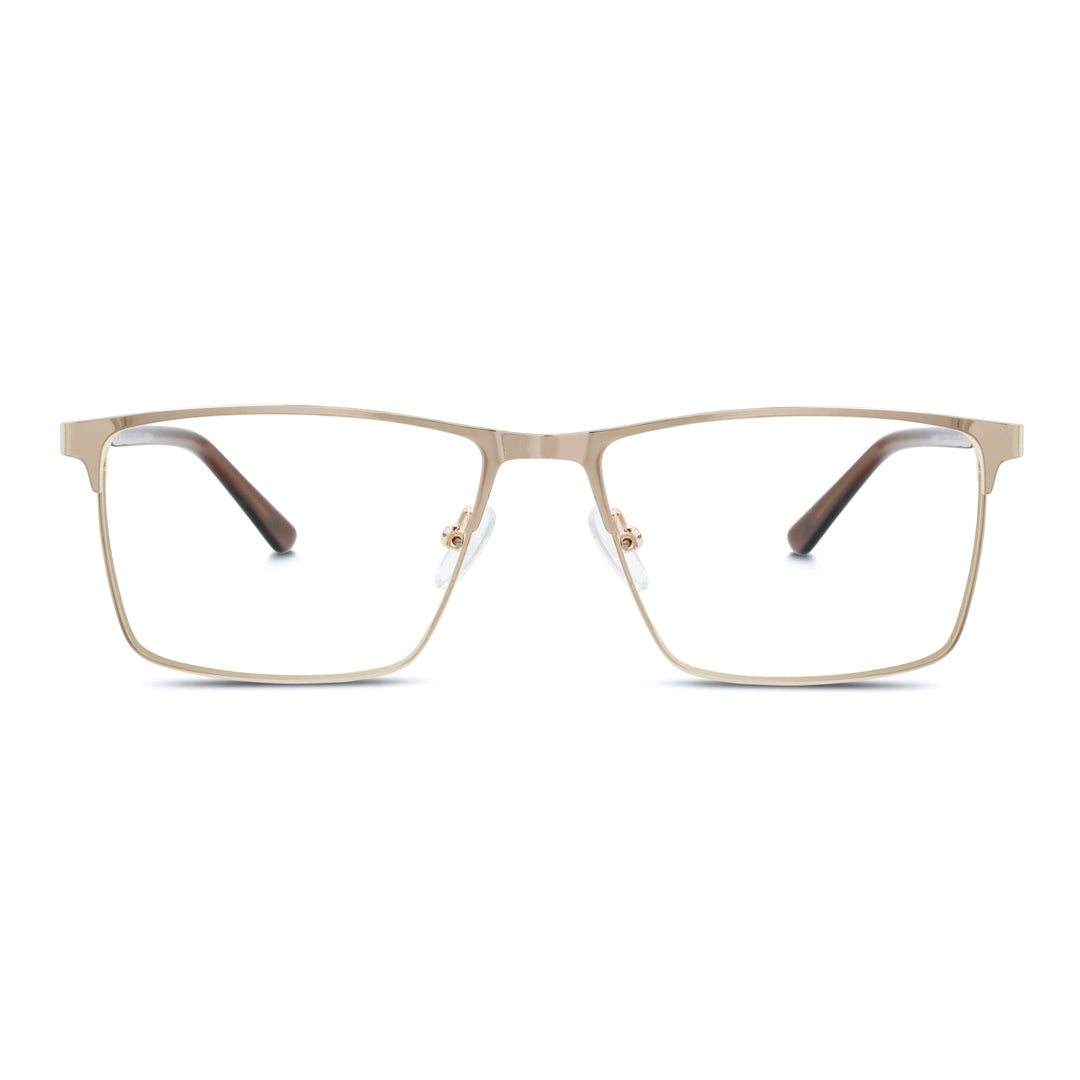 Francisco Lentes Opticos Rectangulares Hombre Mujer Cara Redonda