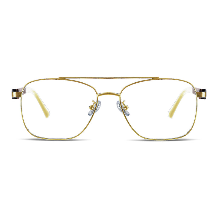 lentes metalicos rectangulares acero inoxidable madera opticos receta bifocales multifocales hombre mujer retro vision sustentable mayorista distribuidor aviador.jpg #color_dorado