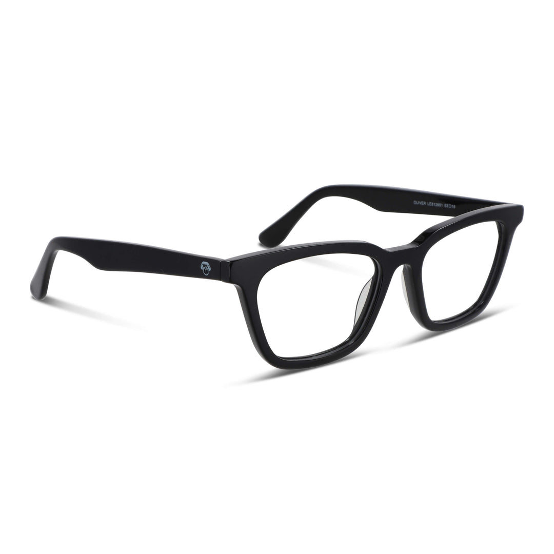 lentes opticos de acetato forma rectangular ovalada color negro para hombre y mujer opticos distribuidor mayorista opticas #color_negro