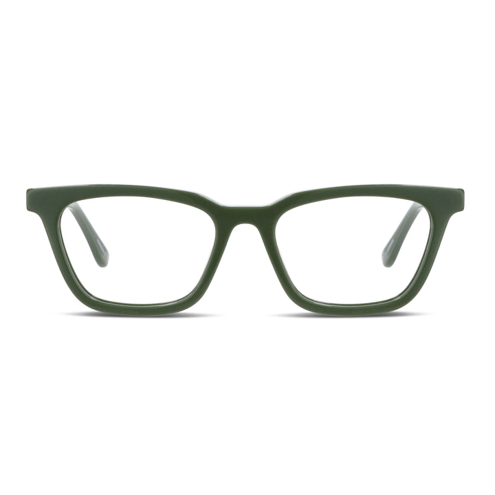 lentes opticos de acetato forma rectangular ovalada color verde para hombre y mujer opticos distribuidor mayorista opticas #color_verde