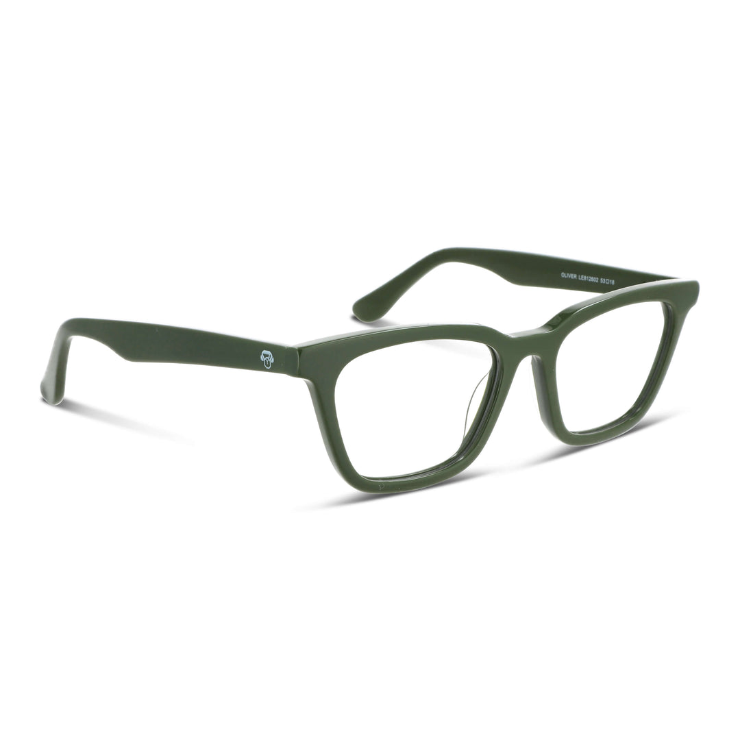 lentes opticos de acetato forma rectangular ovalada color verde para hombre y mujer opticos distribuidor mayorista opticas #color_verde