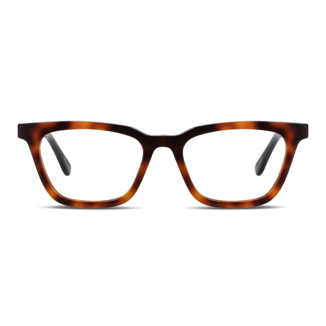 Oliver lentes ópticos carey tortoise vista frontal diseño universal #color_carey