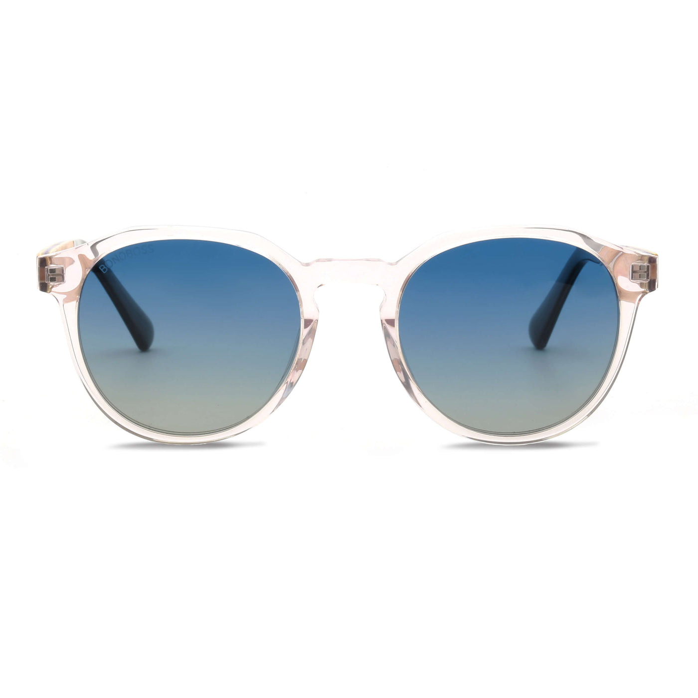 anteojos de acetato y madera reciclada con lentes polarizadas para hombre y mujer sustentables #color_transparente