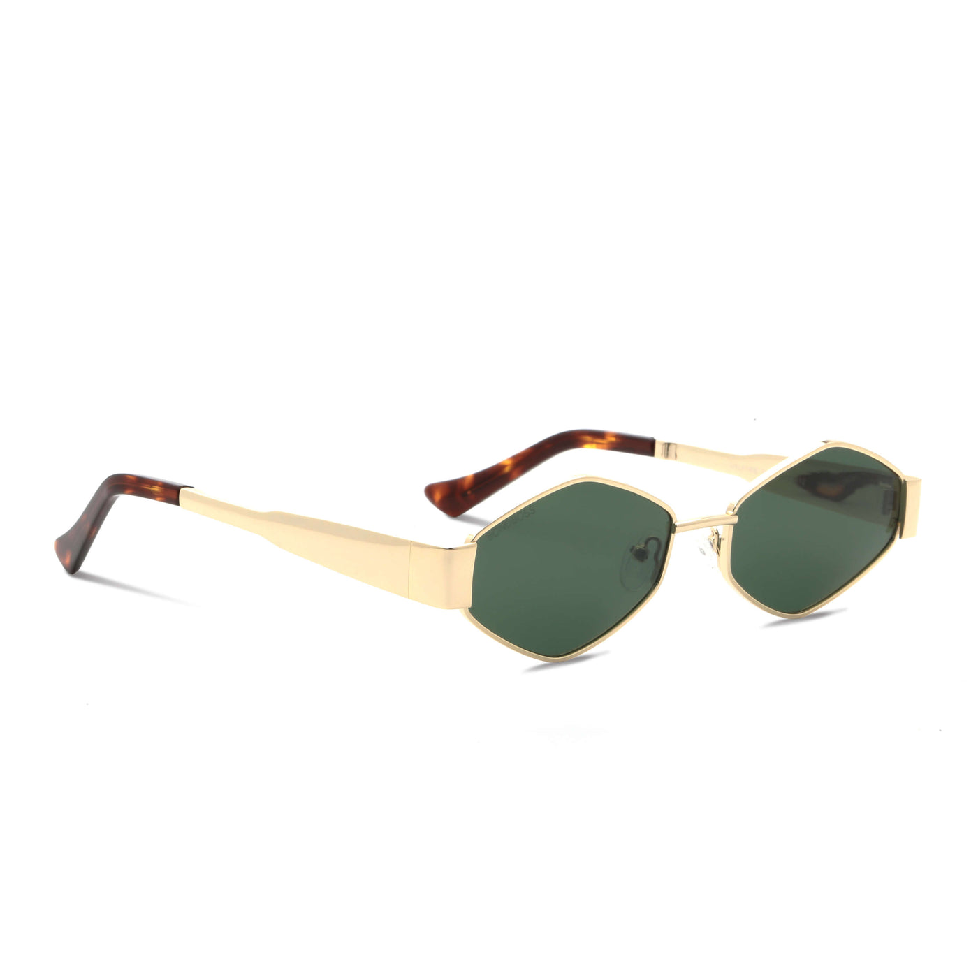 anteojos gafas de sol lentes polarizados dorados con g15 geometricos de moda italiana originales diseñador #color_g15