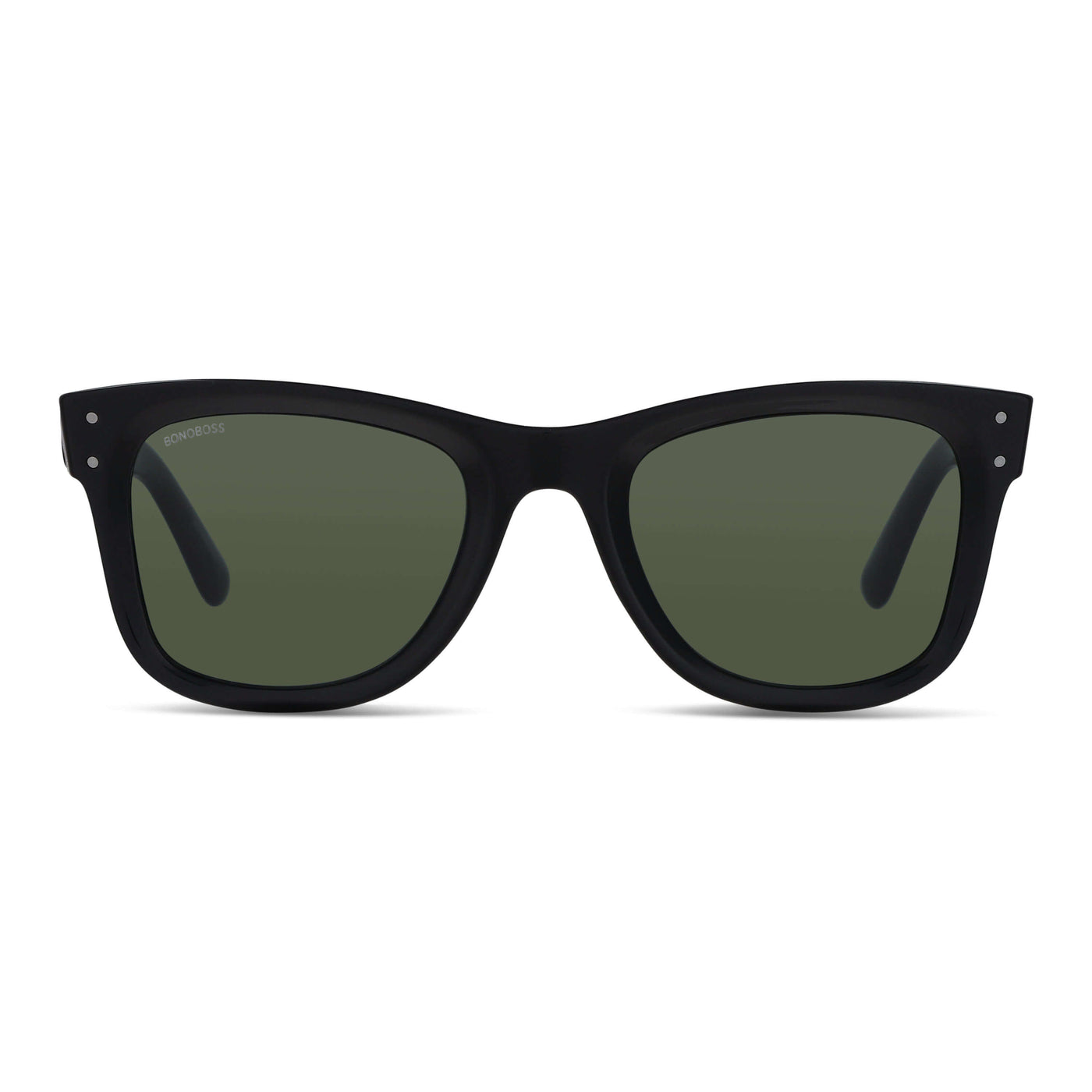 anteojos de sol polarizados para hombre y mujer color negro cristal verde